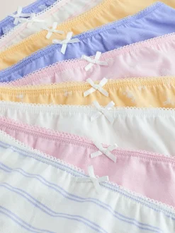 Next Rose/Blanc - Paquet de slips 10 (1.5-16ans) New