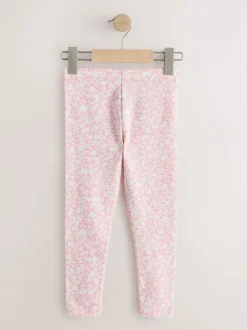 Next - Leggings (3-16ans) Rose/Blanc Ditsy fleur