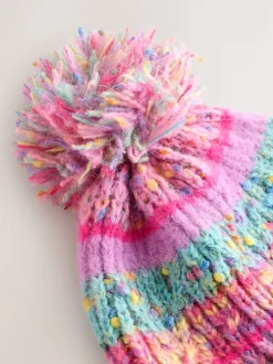Next Rose/Bleu - Ensemble Bonnet, Gants et Snood (3-13ans)