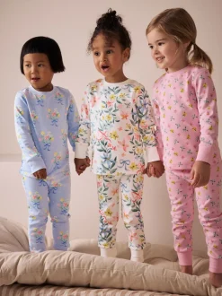 Next Rose/Bleu - Lot de 3 pyjamas Snuggle (9mois-16ans) Online