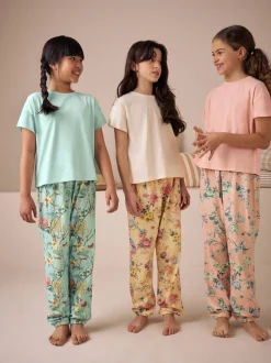 Next Rose/Bleu - Lot de 3 pyjamas fleuris (3-16ans)