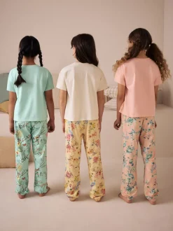 Next Rose/Bleu - Lot de 3 pyjamas fleuris (3-16ans)