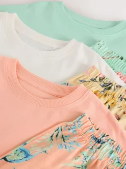 Next Rose/Bleu - Lot de 3 pyjamas fleuris (3-16ans)