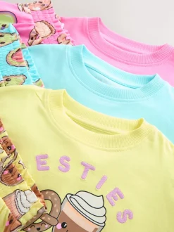 Next Rose/Bleu - Lot de 3 pyjamas (3-16ans) Discount