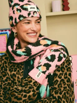 Eleanor Bowmer Rose/Bleu - Mitaines à damiers Discount