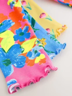 Next Rose/Bleu Fleuri Vif - Lot de 3 pyjamas Snuggle (9mois-16ans) Online