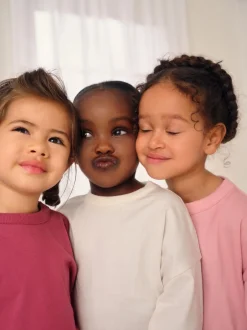 Next Rose/Crème À carreaux - Pantalon de pyjama tissé, lot de 3 (9mois-10ans)