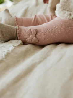 Next Rose/Crème - Ensemble 3 pièces pour veste, haut et legging en fourrure bébé (0mois-2ans) Sale