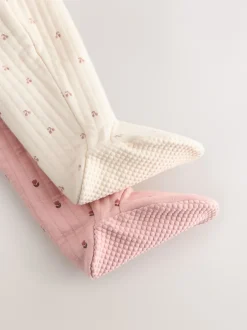 Next Rose/Crème - Lot de 2 dors-bien matelassés bébé Best