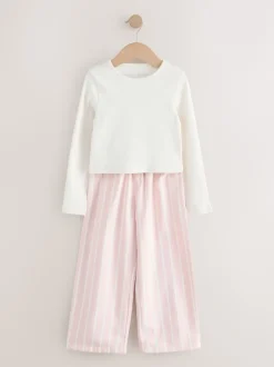 Next Rose/Crème - Lot de 2 pantalons de pyjama tissés (3-16ans) Online
