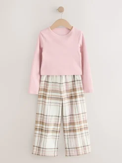 Next Rose/Crème - Lot de 2 pantalons de pyjama tissés (3-16ans) Online