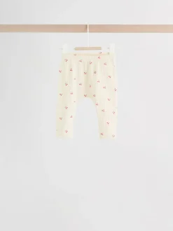 Next - Ensemble haut à manches longues et leggings 6 pièces (0mois-3ans) Rose/Crème/Marron Imprimé Best