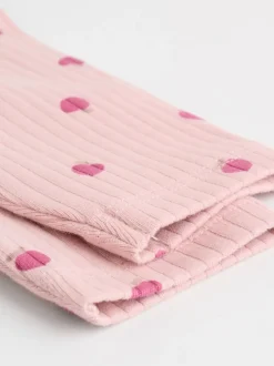 Next - Ensemble haut à manches longues et leggings 6 pièces (0mois-3ans) Rose/Crème/Marron Imprimé Best