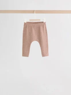 Next - Ensemble haut à manches longues et leggings 6 pièces (0mois-3ans) Rose/Crème/Marron Imprimé Best