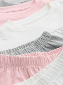 Next Rose/écru/gris - Lot de 3 pyjamas amples (3-16ans) Outlet