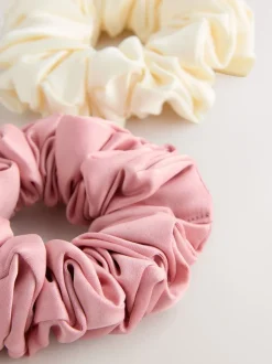 Next Rose/Ecru - Lot de 2 chouchous oversize Outlet