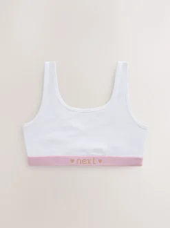 Next - Lot de 3 crop tops (5-16 ans) Rose/Gris Best