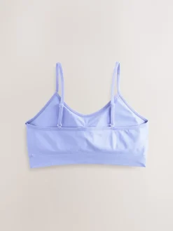 Next Rose/Lilac - Lot de 2 crop tops à bretelles sans coutures avec tasses amovibles légèrement rembourrées (7-16ans) Hot