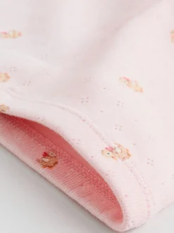 Next - Paquet de jambières pour bébé 4 (0mois-2ans) Rose/marron/cœur New