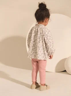 Next Rose/neutre - Hauts brodés à manches longues (3mois-7ans) Online