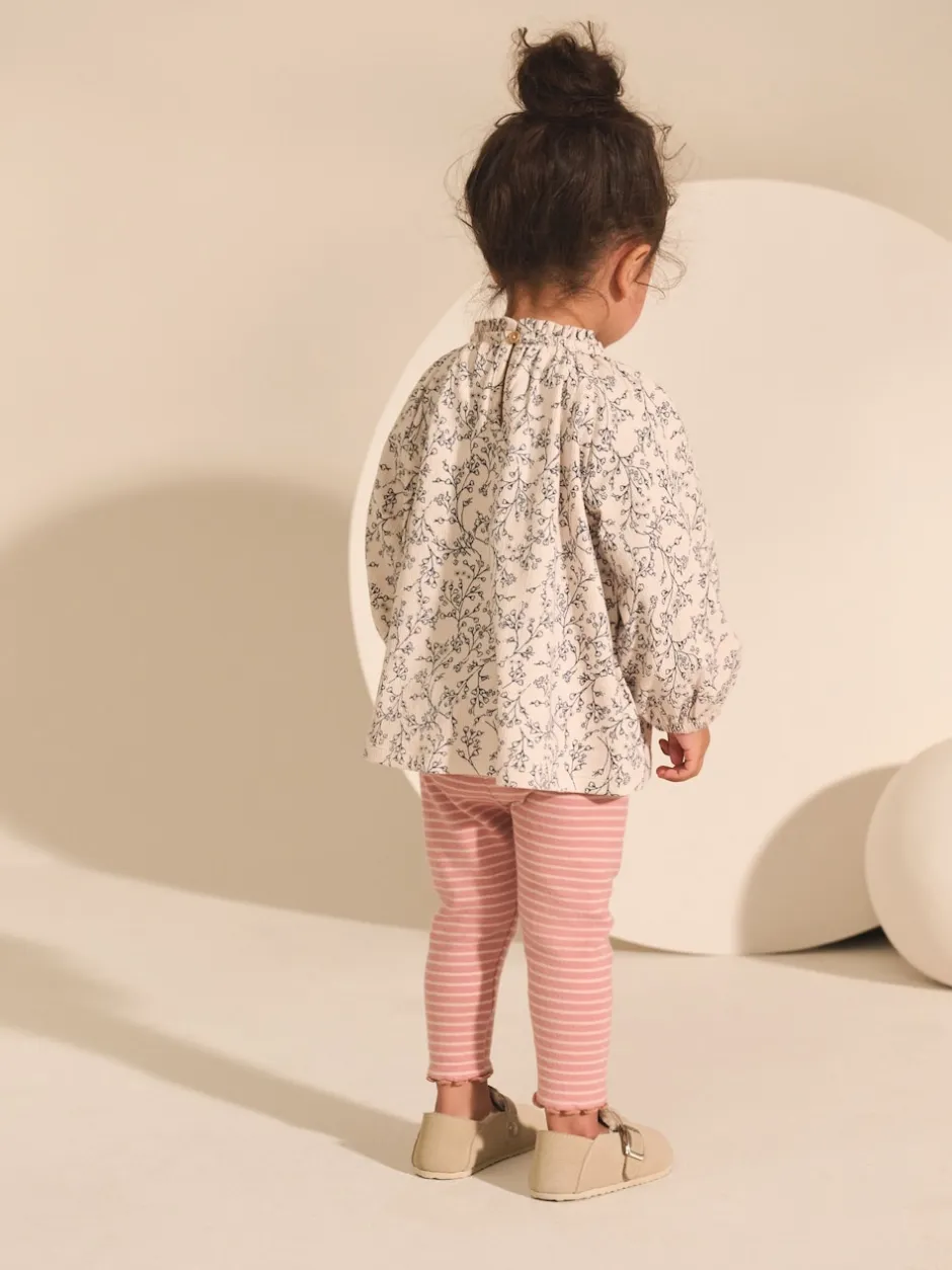 Next Rose/neutre - Hauts brodés à manches longues (3mois-7ans) Online