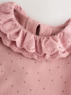 Next Rose/neutre - Hauts brodés à manches longues (3mois-7ans) Online