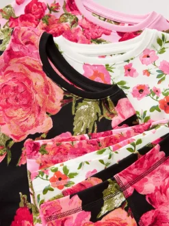 Next Rose/Noir - Lot de 3 pyjamas Snuggle (9mois-16ans) Discount