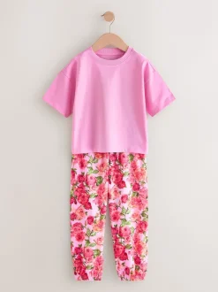Next Rose/Noir - Lot de 3 pyjamas fleuris (3-16ans) Online