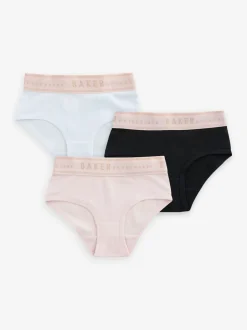 Baker by Ted Baker - Lot de 3 slips Rose/Noir/Blanc Hot