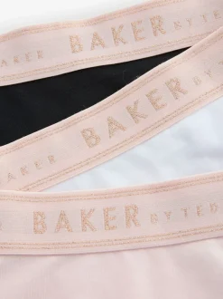 Baker by Ted Baker - Lot de 3 slips Rose/Noir/Blanc Hot