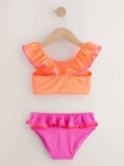 Next Rose/Orange - Bikini à volants (3-16ans) Hot