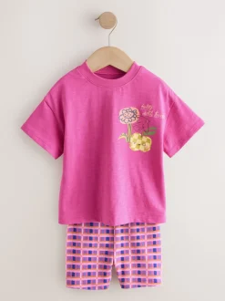 Next Rose/Orange - Ensemble short haut et cycliste Lot de 2 (3mois7ans) Hot