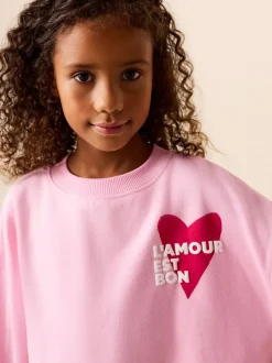 Next Rose/rouge motif cœurs - Ensemble Sweat-shirt et Leggings évasés (3-16ans) Best