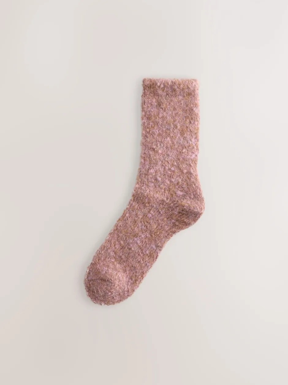 Next Rose/rouille - Lot de 2 paires de chaussettes douillettes Boucle