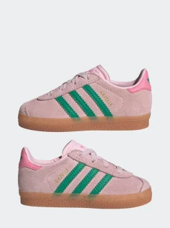 adidas originals - Baskets Gazelle Comfort Closure élastiques pour Bébé Rose/Vert Clearance