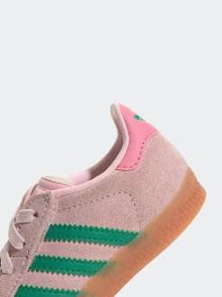 adidas originals - Baskets Gazelle Comfort Closure élastiques pour Bébé Rose/Vert Clearance