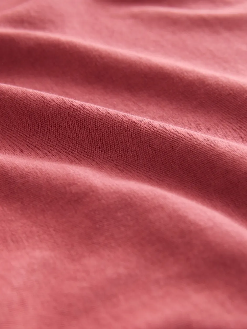 Next Rose/vert/blanc/jaune rayé/imprimé palmier - Lot de 5 T-shirts à mancherons Hot