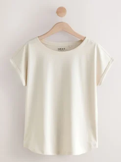 Next Rose/vert/blanc/jaune rayé/imprimé palmier - Lot de 5 T-shirts à mancherons Hot