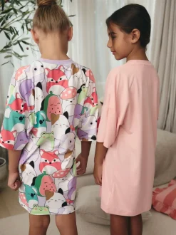 Next Rose/Violet - Squishmallows Nighties 2 Pack (5-14ans) Clearance