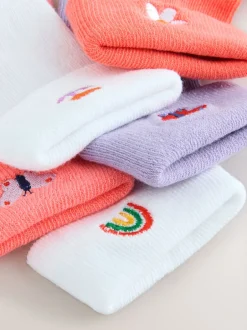 Next Rose/violet/blanc - Paquet de chaussettes roulantes pour bébé 5 (0mois-2ans) Online