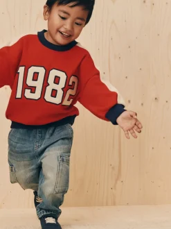 Next - Sweat imprimé All-over Col rond (3mois -7ans) Rouge 1982 Sale