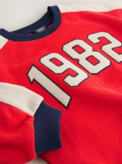 Next - Sweat imprimé All-over Col rond (3mois -7ans) Rouge 1982 Sale