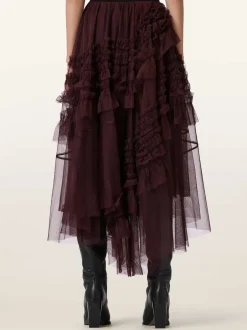 All Saints Rouge - Allsaints Jen Tulle Jupes New