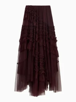 All Saints Rouge - Allsaints Jen Tulle Jupes New
