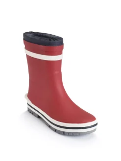 Start Rite Rouge - Bottes en caoutchouc Start-Rite Big Little Puddle nouées Clearance