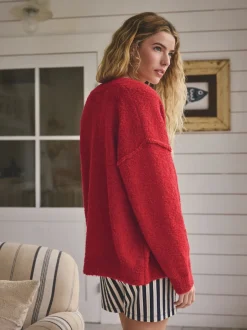 Next Rouge - Cardigan bouclé Clearance