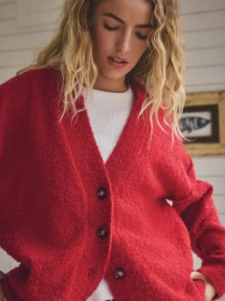 Next Rouge - Cardigan bouclé Clearance