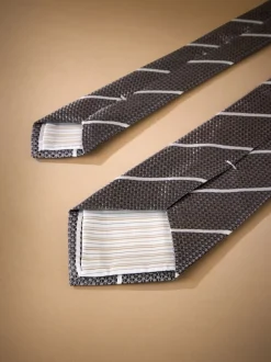 Next - Cravate Signature en soie italienne Rouge Sale