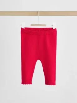 Next Rouge - Ensemble cardigan en maille à nœud à volants (0mois-3ans) Clearance