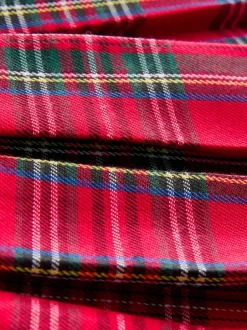 Next Rouge - Jupe à nœud en tartan avec collants bleu marine (3mois7ans) Sale